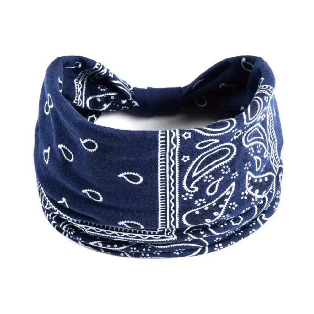 1pc Boho head band. Blue